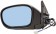 Left Power Heated Blue Glass Side View Mirror (Primed Black) (Dorman# 955-1094)