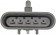 Transfer Case Motor (Dorman 600-904) Oval Plug w/5 Pins