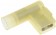12-10 Gauge Female Flag Disconnect, .250 In., Yellow - Dorman# 84172