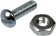 Stove Bolt With Nuts - 3/16-24 In. x 1 In./1-1/4In. - Dorman# 784-602