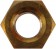 Hex Nut-Brass- 5/16-18 x 1/2 In. - Dorman# 680-002