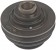 Engine Harmonic Balancer (Dorman 594-162) Double Serpentine Belt / V-Belt