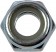 Class 8 Hex Lock Nuts w/ Nylon Ring, Thread M6-1.0, Height 6mm - Dorman# 784-752