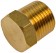 Brass Plug-Hex Head- 3/8 In. - Dorman# 490-076.1