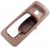 Interior Door Handle Front Right With Lock Hole Chrome Brown - Dorman# 92430