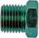 Oversize Tub Nut-Steel-Green-3/16 In. x 1/2 In. x 20 - Dorman# 490-302