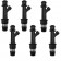 Genuine GM Set Of 6 Fuel injectors For Buick GMC Isuzu Chevy Oldsmobile 4.2L