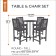 Ravenna Patio Table & Chair Cover For Tall Rnd Table- Classic# 55-187-015101-Ec