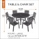 BELLTOWN ROUND TABLE & CHAIR COVER - Classic# 55-276-015501-00