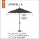 Ravenna Patio Umbrella Cover - Classic# 55-159-015101-EC