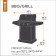 Sodo Bbq Grill Cover, Medium-Small, Black - Classic# 55-367-350401-Ec