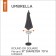 Classic Accessories Atrium Patio Umbrella Cover 55-442-011101-11