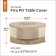 Classic Veranda 55-465-011501-00 Full Coverage Fire Pit Table, Round, Pebble