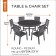 TABLE - CHAIR SET COVER - ROUND, Medium - Classic# 58212-EC