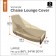 ONE NEW CHAISE COVER PEBBLE - LRG - CLASSIC# 55-623-011501-00