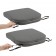 ONE NEW SEAT CUSHION SHELL CHARCOAL - 18x18x2 CONT - CLASSIC# 60-163-010801-RT