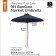 One New Bamboo Umbrella 9' Round Indigo - 9' Round - Classic# 50-008-550101-Rt