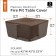 ONE NEW SQUARE FIRE PIT TABLE COVER DK COCOA - 1SZ - CLASSIC# 55-835-036601-RT