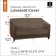 ONE NEW SOFA LOVESEAT COVER DK COCOA - SML - CLASSIC# 55-746-026601-RT