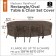 ONE NEW TABLE & CHAIR COVER RECT/OVAL DK COCOA - XL - CLASSIC# 55-720-056601-RT