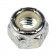 10 Hex Lock Nuts With Nylon Ring - Grade 2 Thread Size 7/8-9 In. Dorman 250-018