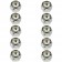 10 Hex Lock Nuts With Nylon Ring-Grade 2- Thread Size: 1/8 In. (Dorman #250-019)