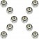 10 Hex Lock Nuts With Nylon Ring-Grade 2- Thread Size: 1/8 In. (Dorman #250-019)