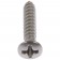 Self Tapping Screw-Stainless Steel-Oval Head-No6 x 1/2", 3/4" - Dorman# 784-100
