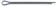 Cotter Pins - 1/16 In. x 1 In. (M1.6 x 25mm) - Dorman# 135-110