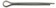 Cotter Pins - 3/32 In. x 1 In. (M2.4 x 25mm) - Dorman# 900-210